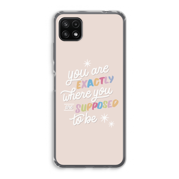 Right Place: Samsung Galaxy A22 5G Transparant Hoesje