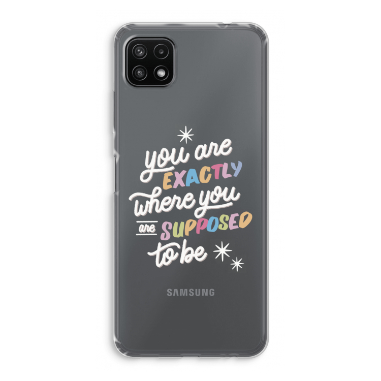 Right Place: Samsung Galaxy A22 5G Transparant Hoesje