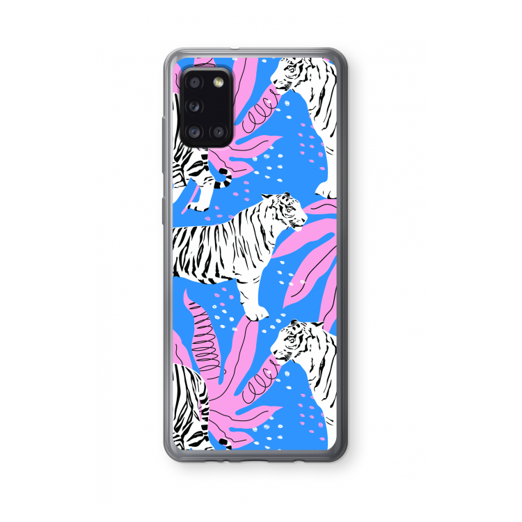 Tijger: Samsung Galaxy A31 Transparant Hoesje
