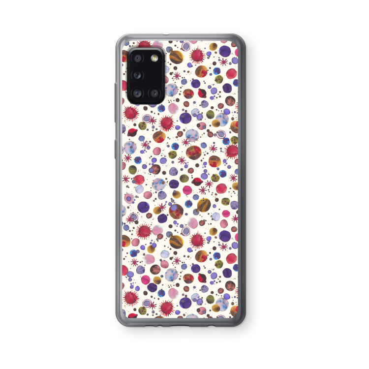 Planets Space: Samsung Galaxy A31 Transparant Hoesje
