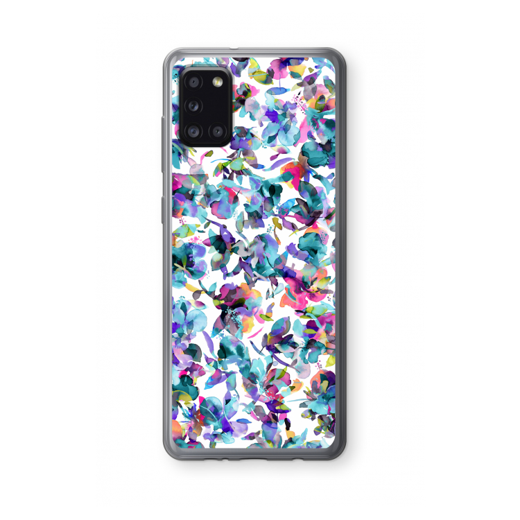 Hibiscus Flowers: Samsung Galaxy A31 Transparant Hoesje