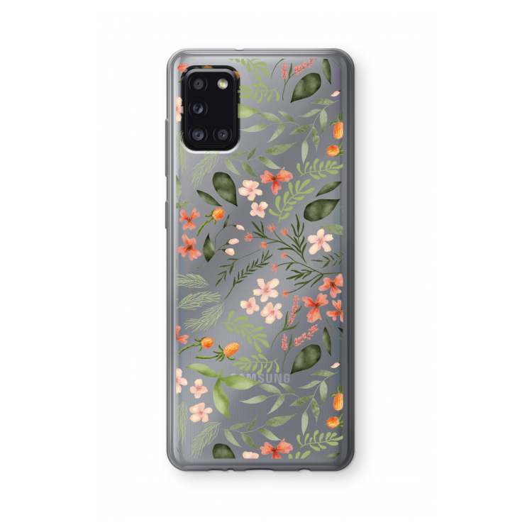 Sweet little flowers: Samsung Galaxy A31 Transparant Hoesje