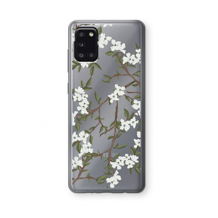 Blossoming spring: Samsung Galaxy A31 Transparant Hoesje