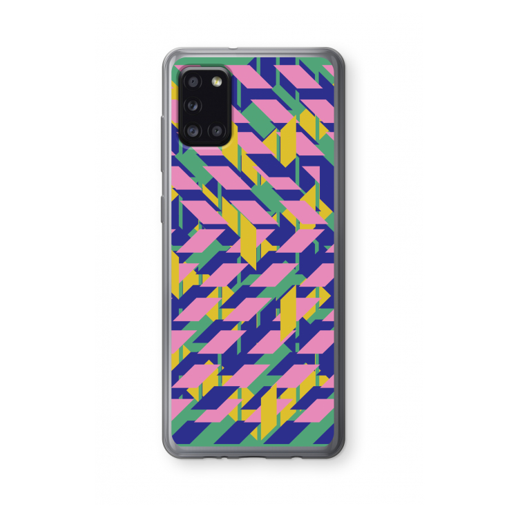 Skew Blush 1: Samsung Galaxy A31 Transparant Hoesje
