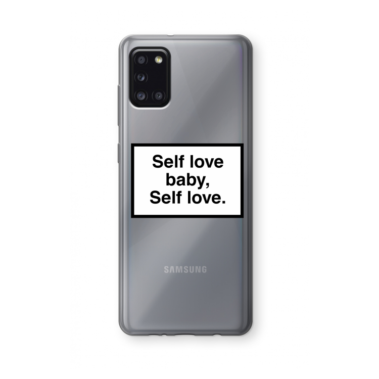 Self love: Samsung Galaxy A31 Transparant Hoesje