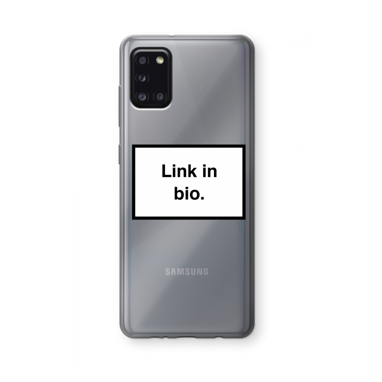 Link in bio: Samsung Galaxy A31 Transparant Hoesje