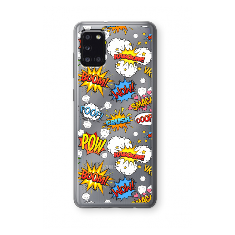 Pow Smack: Samsung Galaxy A31 Transparant Hoesje
