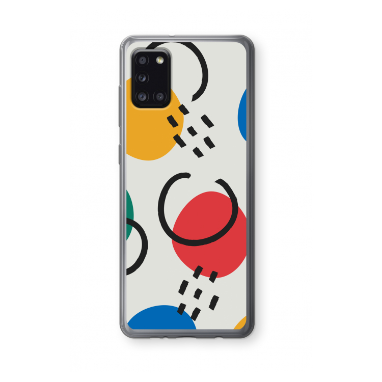 Illustratieve pop 3: Samsung Galaxy A31 Transparant Hoesje