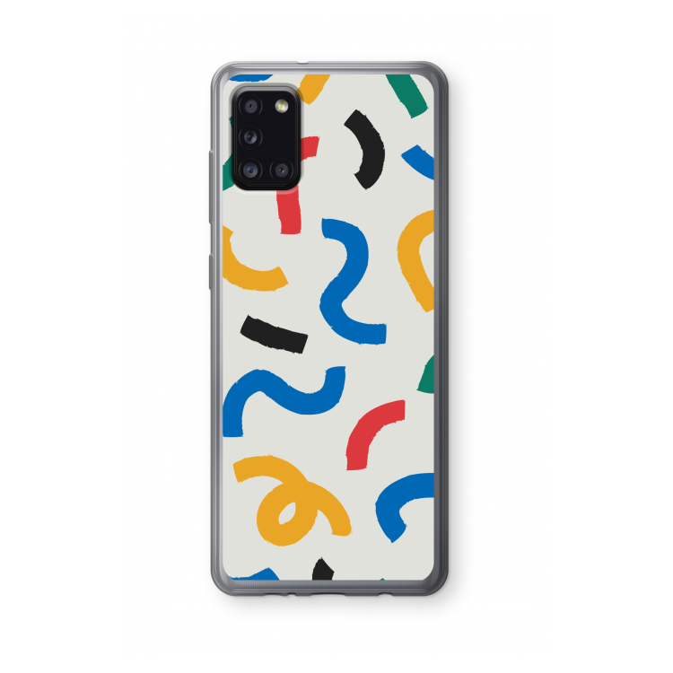 Illustratieve pop 2: Samsung Galaxy A31 Transparant Hoesje