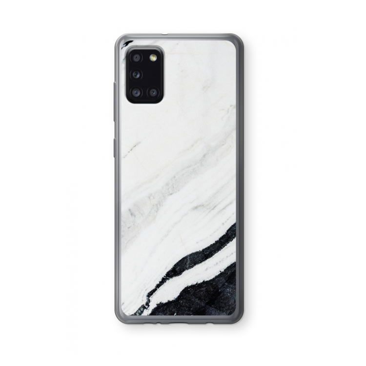 Elegante marmer: Samsung Galaxy A31 Transparant Hoesje