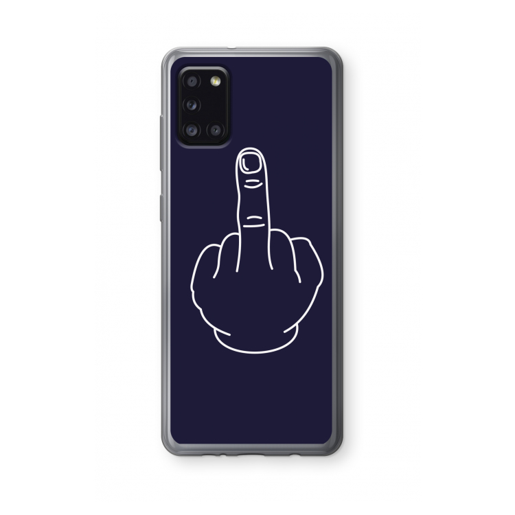 F**k U: Samsung Galaxy A31 Transparant Hoesje