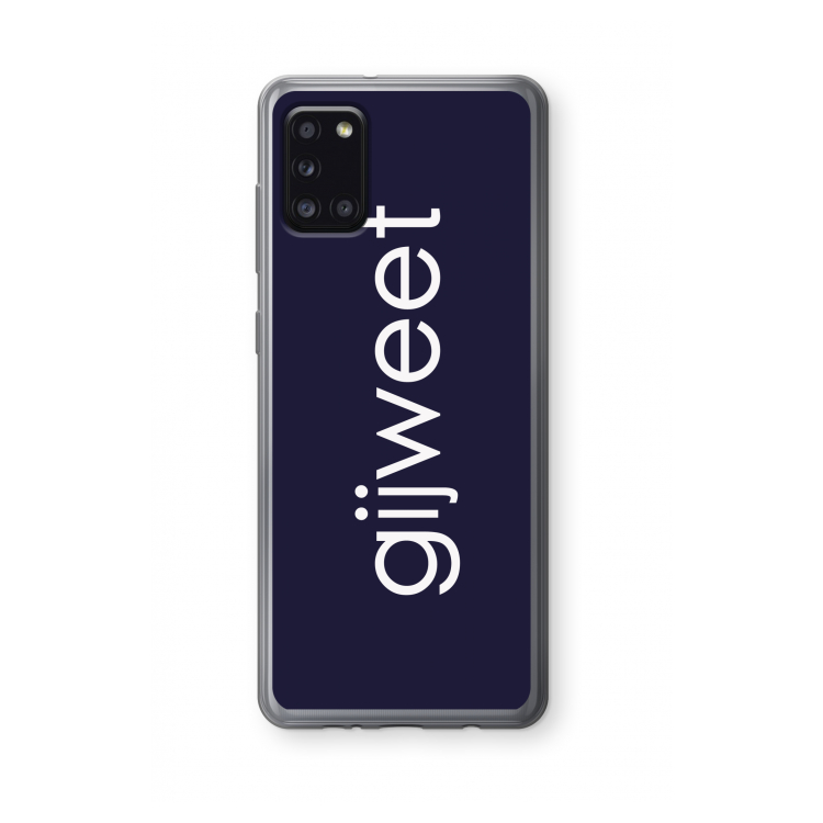 Gijweet: Samsung Galaxy A31 Transparant Hoesje