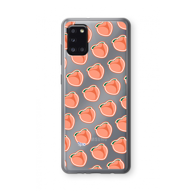 Just peachy: Samsung Galaxy A31 Transparant Hoesje