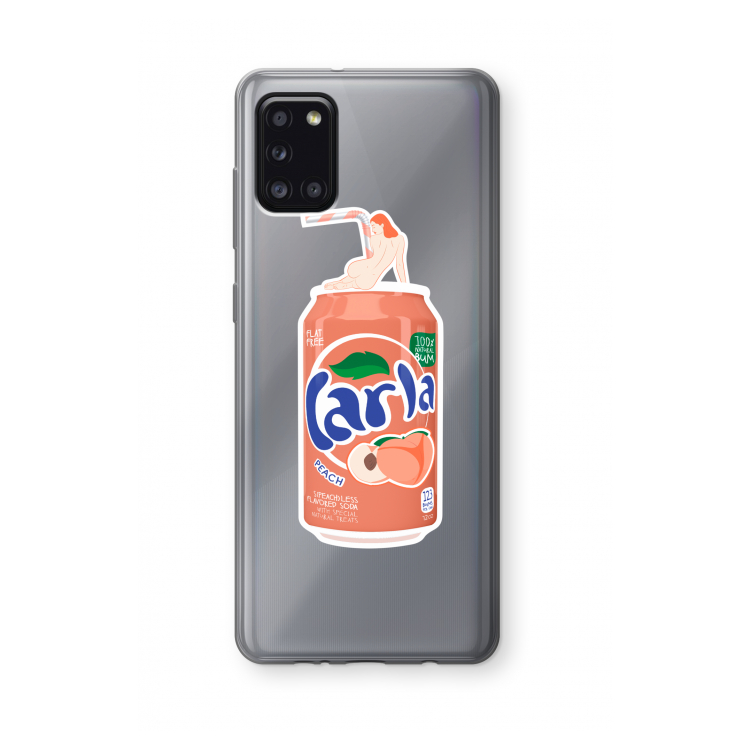 S(peach)less: Samsung Galaxy A31 Transparant Hoesje