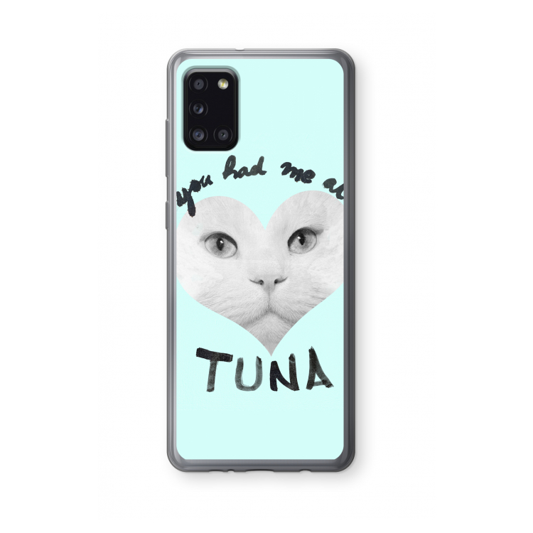 You had me at tuna: Samsung Galaxy A31 Transparant Hoesje