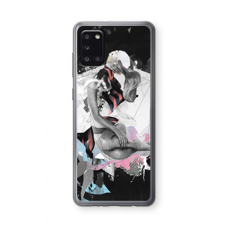 Camouflage de sommeil: Samsung Galaxy A31 Transparant Hoesje