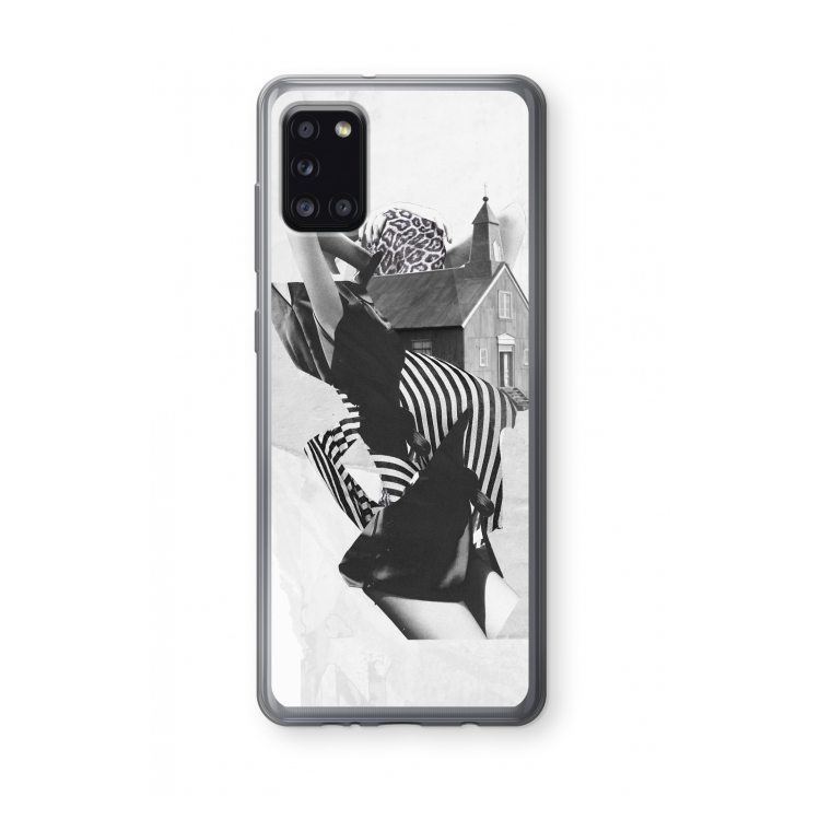 House: Samsung Galaxy A31 Transparant Hoesje