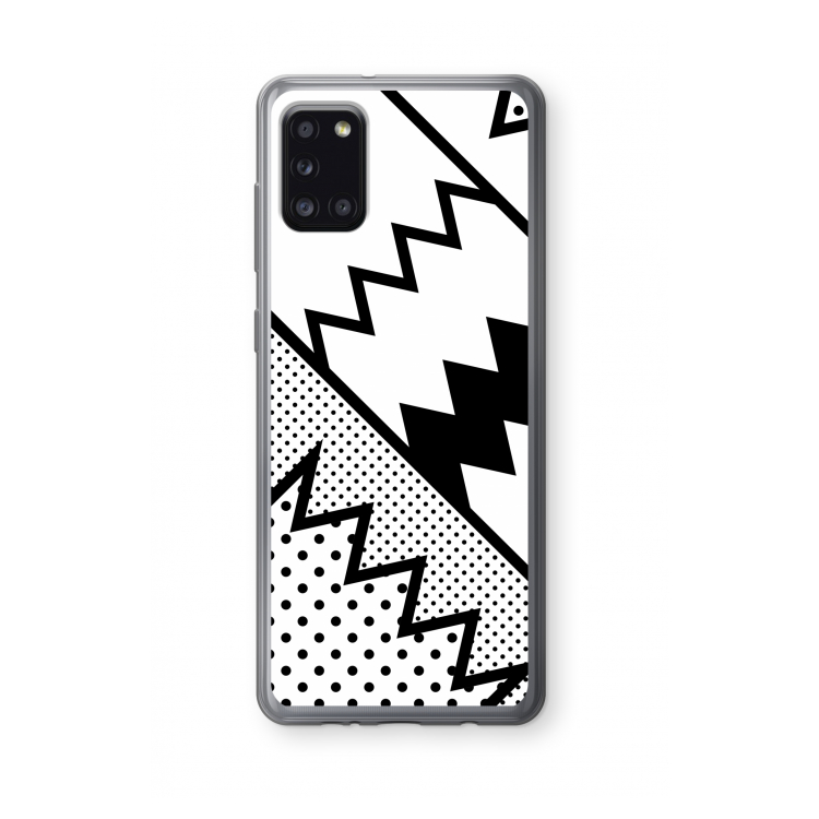 Pop Art #5: Samsung Galaxy A31 Transparant Hoesje
