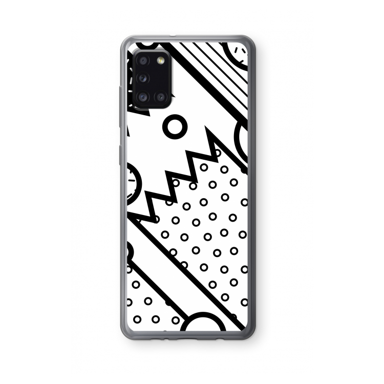 Pop Art #4: Samsung Galaxy A31 Transparant Hoesje
