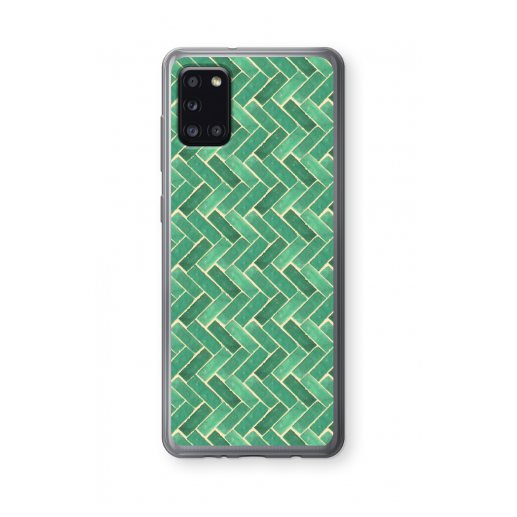 Moroccan tiles 2: Samsung Galaxy A31 Transparant Hoesje