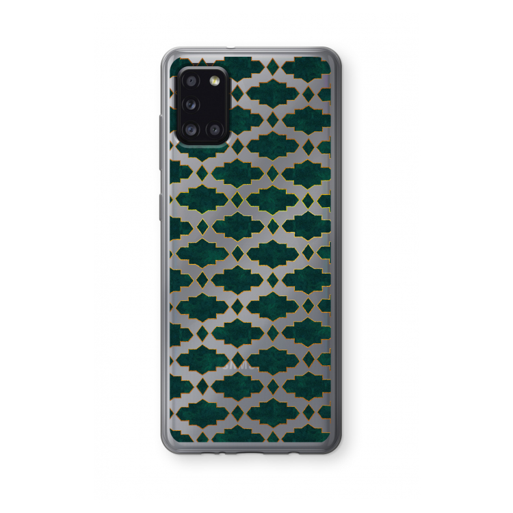 Moroccan tiles: Samsung Galaxy A31 Transparant Hoesje