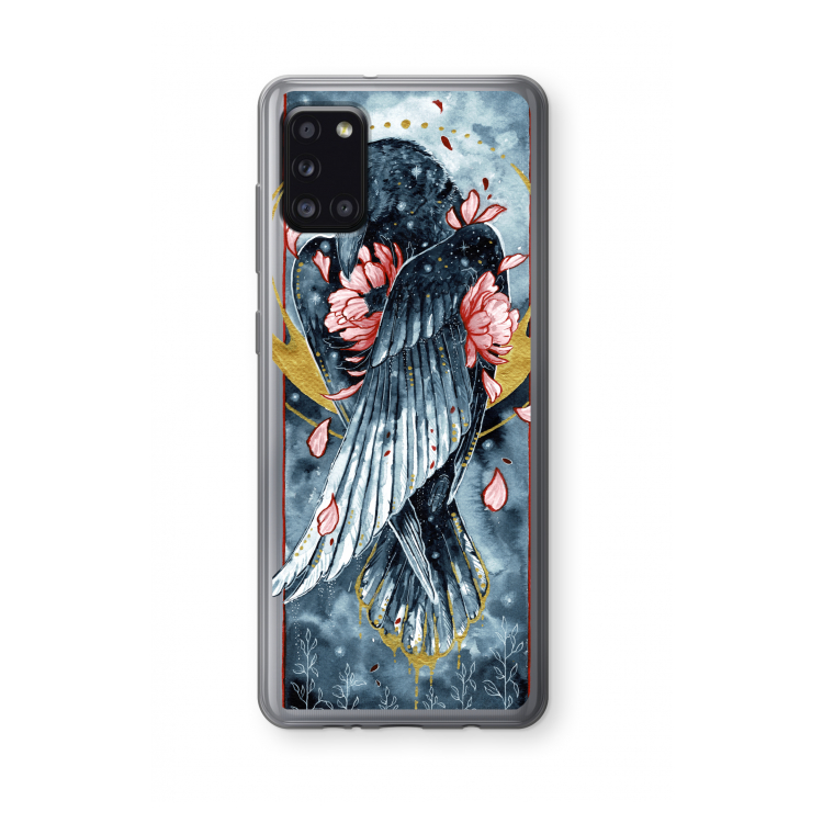 Golden Raven: Samsung Galaxy A31 Transparant Hoesje