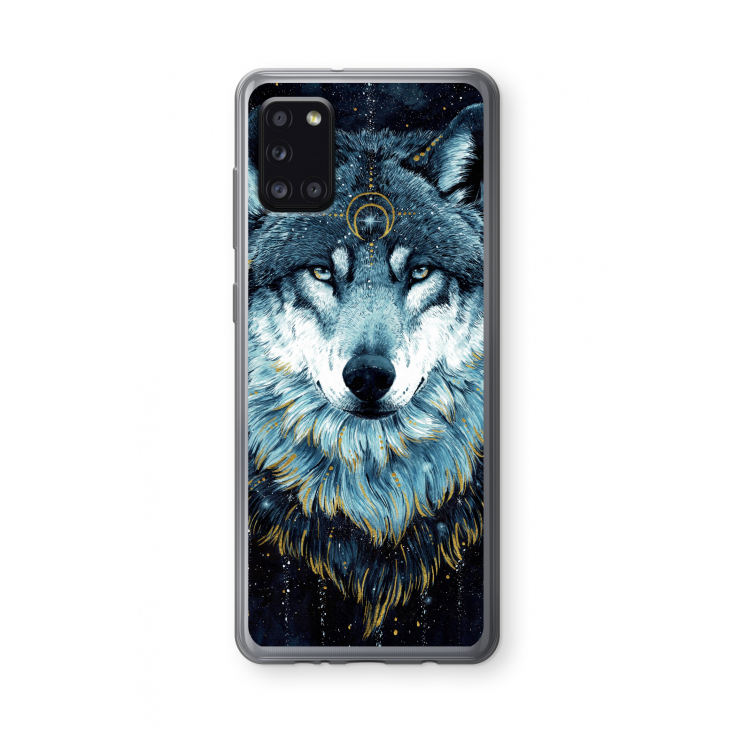 Darkness Wolf: Samsung Galaxy A31 Transparant Hoesje