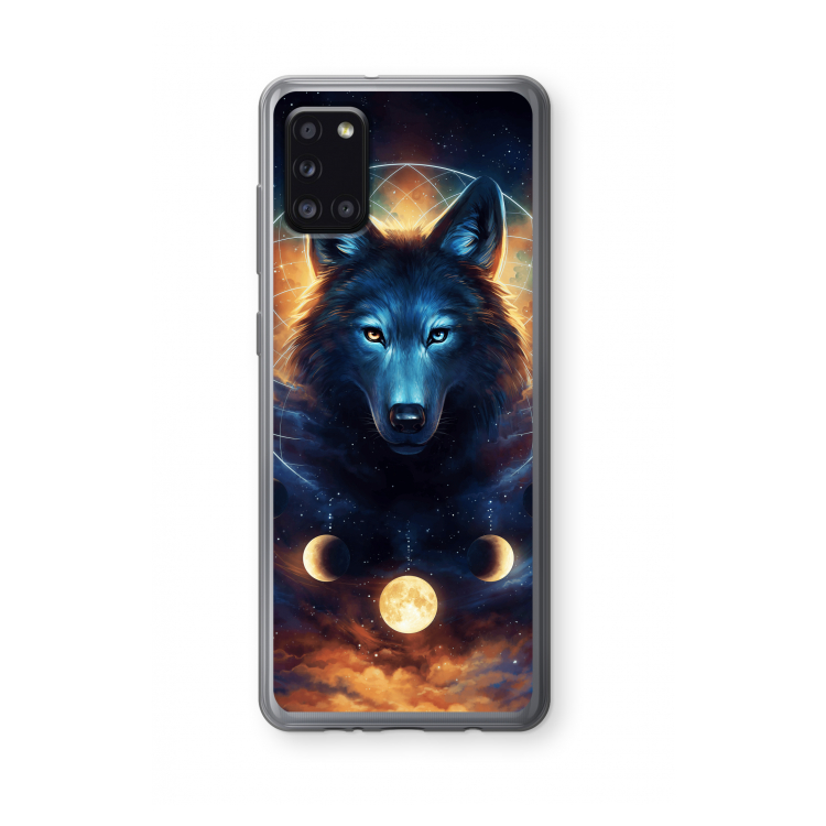 Wolf Dreamcatcher: Samsung Galaxy A31 Transparant Hoesje