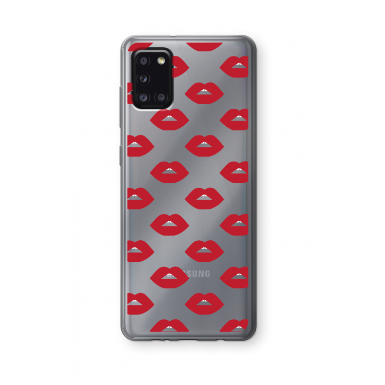 Lips: Samsung Galaxy A31 Transparant Hoesje