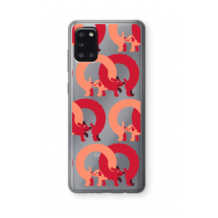 Dogs: Samsung Galaxy A31 Transparant Hoesje