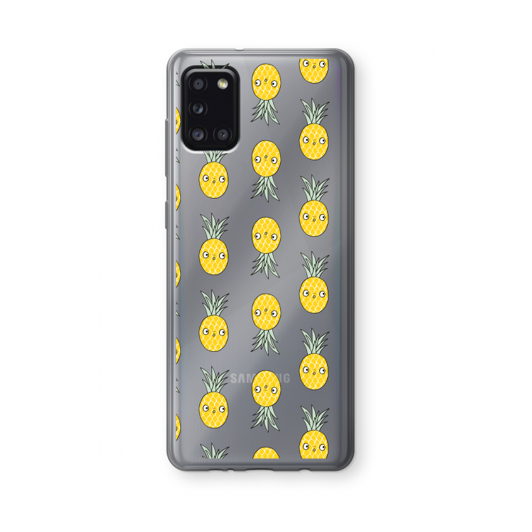 Ananas: Samsung Galaxy A31 Transparant Hoesje