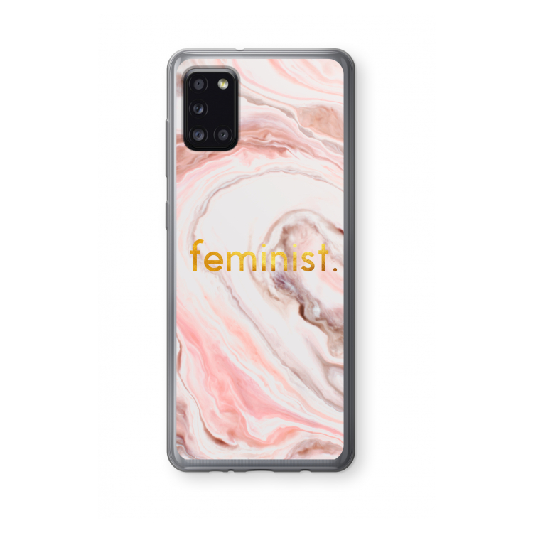 Feminist: Samsung Galaxy A31 Transparant Hoesje