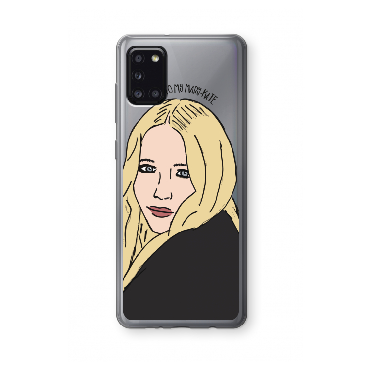 Mary Kate: Samsung Galaxy A31 Transparant Hoesje