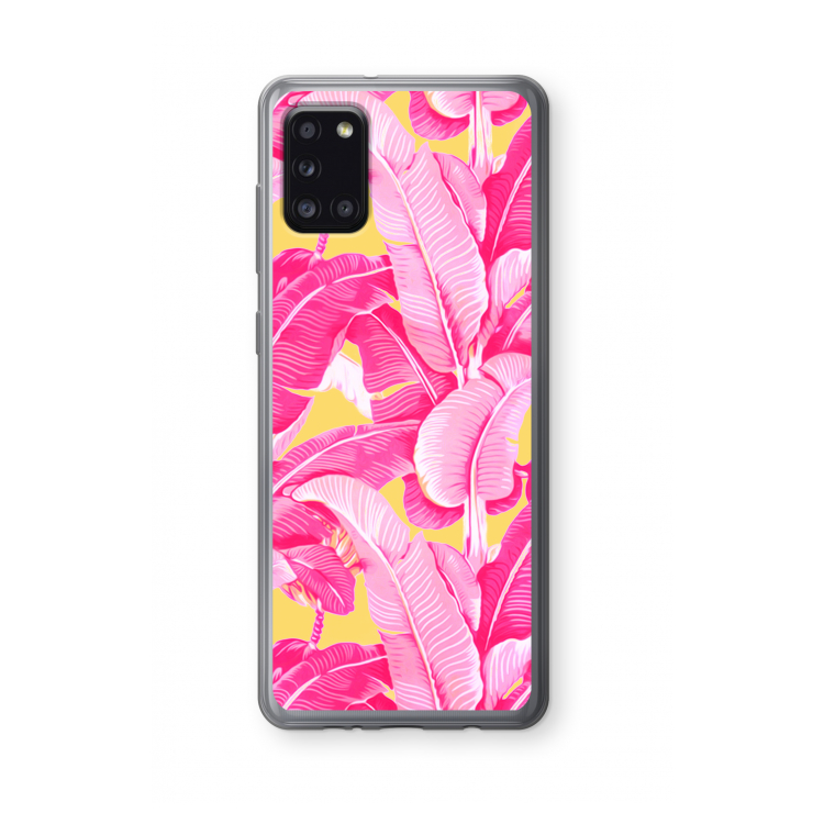 Pink Banana: Samsung Galaxy A31 Transparant Hoesje