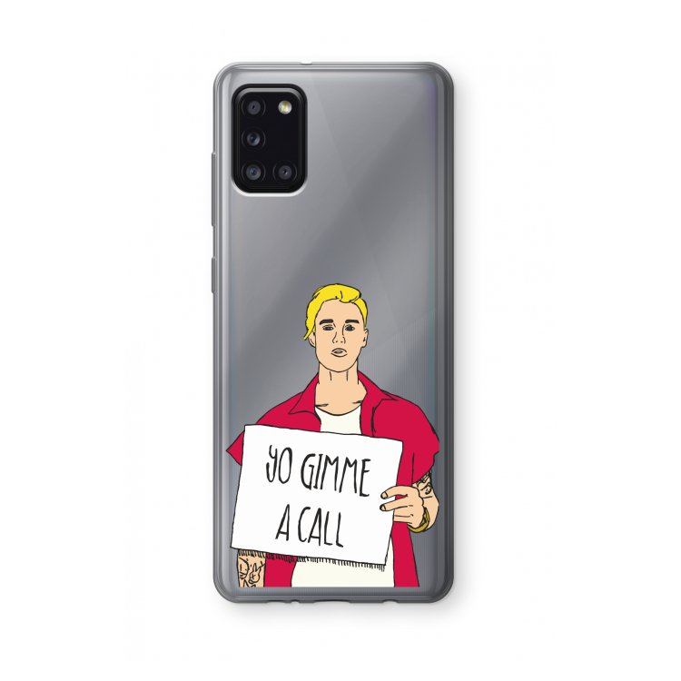 Gimme a call: Samsung Galaxy A31 Transparant Hoesje