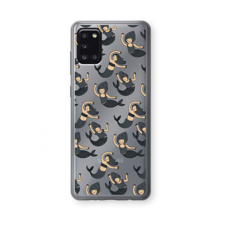 Zeemeermin: Samsung Galaxy A31 Transparant Hoesje