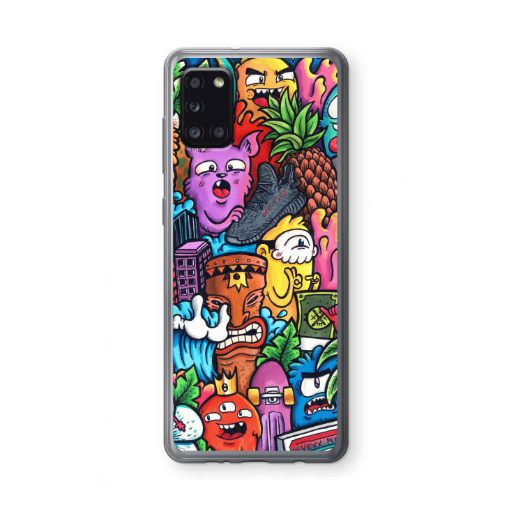 Vexx Mixtape: Samsung Galaxy A31 Transparant Hoesje
