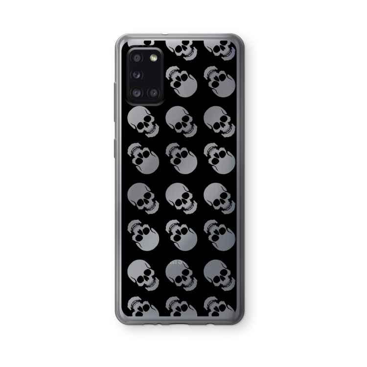Musketon Skulls: Samsung Galaxy A31 Transparant Hoesje