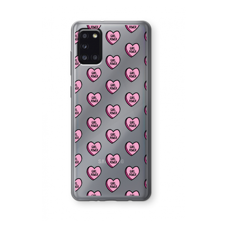 GIRL POWER: Samsung Galaxy A31 Transparant Hoesje