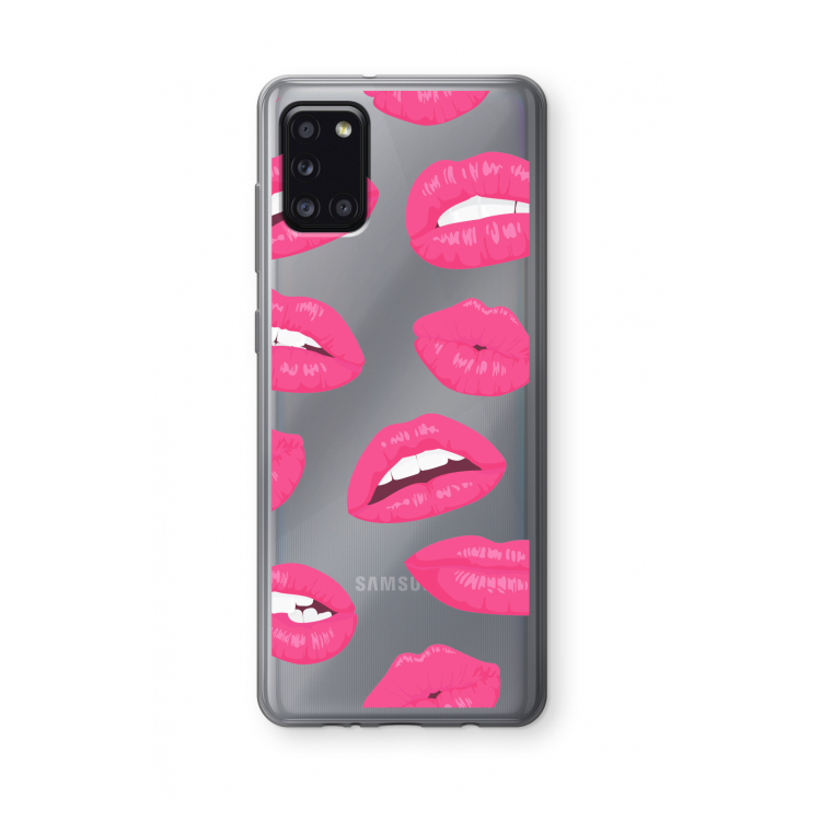 Bite my lip: Samsung Galaxy A31 Transparant Hoesje