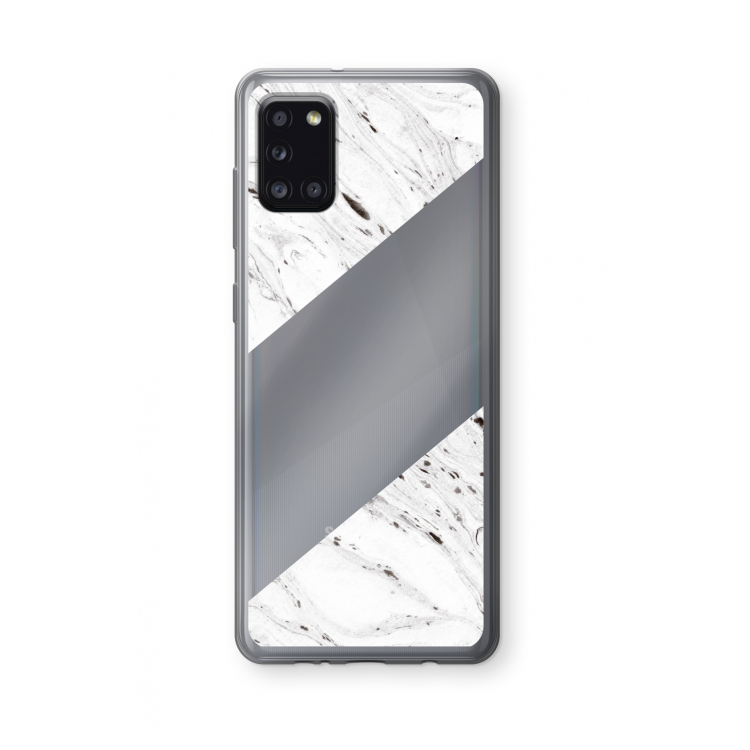 Biggest stripe: Samsung Galaxy A31 Transparant Hoesje