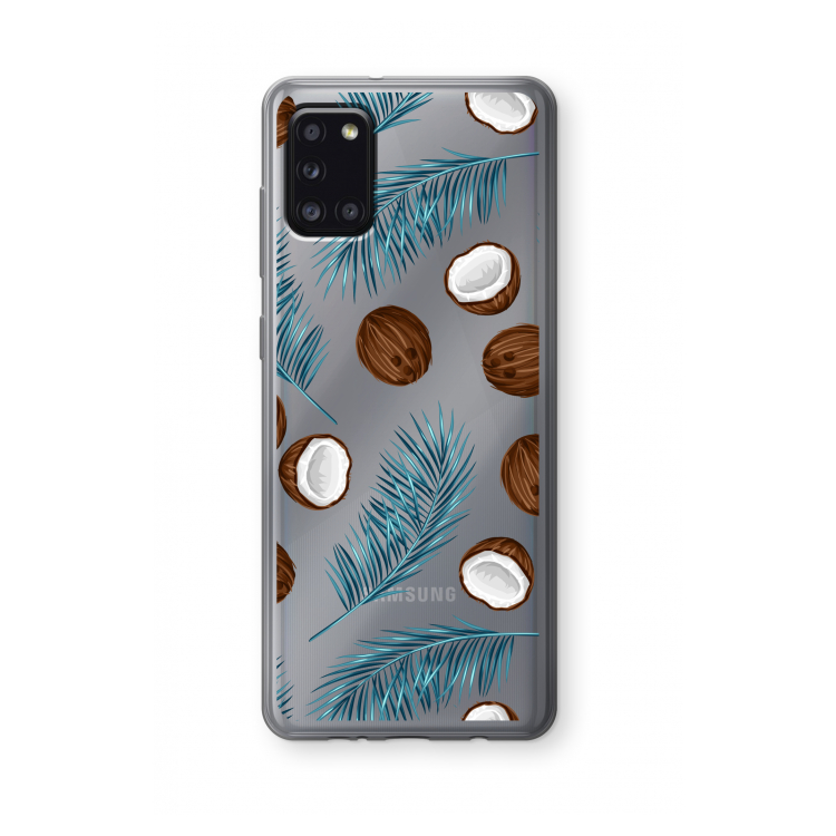 Kokosnoot roze: Samsung Galaxy A31 Transparant Hoesje