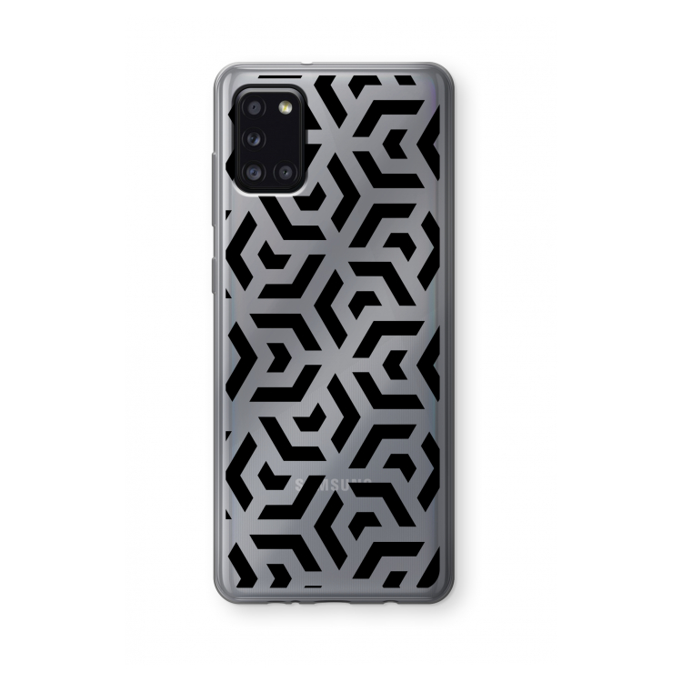 Crazy pattern: Samsung Galaxy A31 Transparant Hoesje