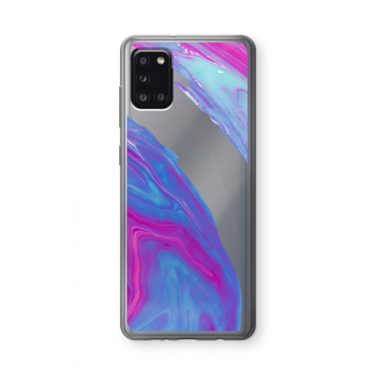 Zweverige regenboog: Samsung Galaxy A31 Transparant Hoesje