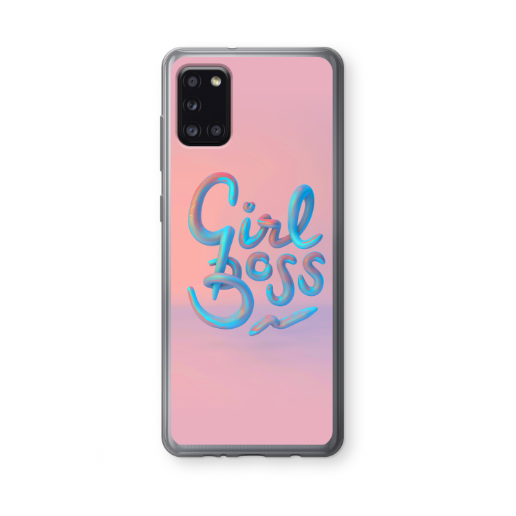 Girl boss: Samsung Galaxy A31 Transparant Hoesje