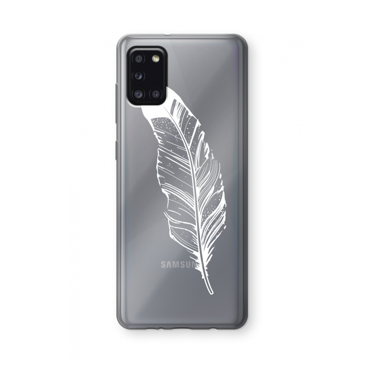 Pluim: Samsung Galaxy A31 Transparant Hoesje