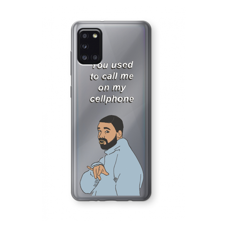 Hotline bling: Samsung Galaxy A31 Transparant Hoesje
