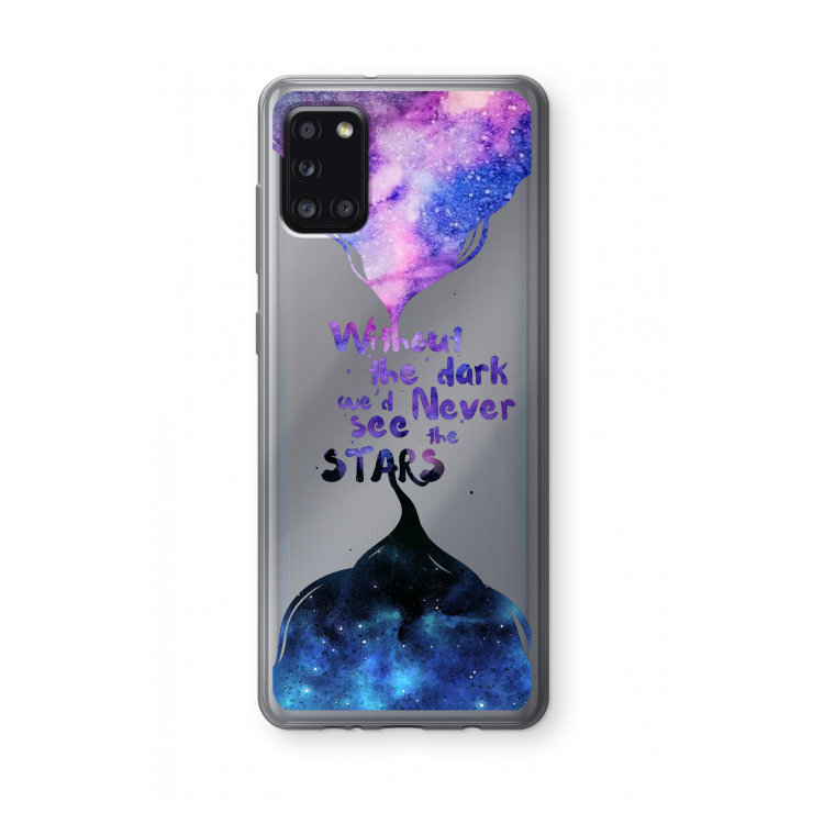 Stars quote: Samsung Galaxy A31 Transparant Hoesje