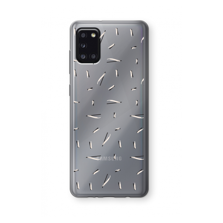 Hipster stripes: Samsung Galaxy A31 Transparant Hoesje