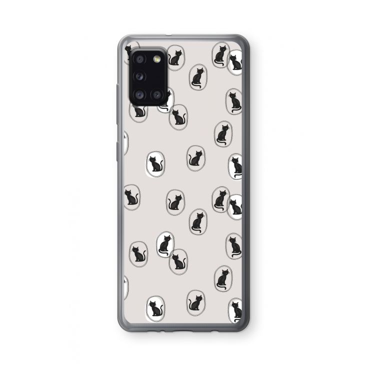 Miauw: Samsung Galaxy A31 Transparant Hoesje